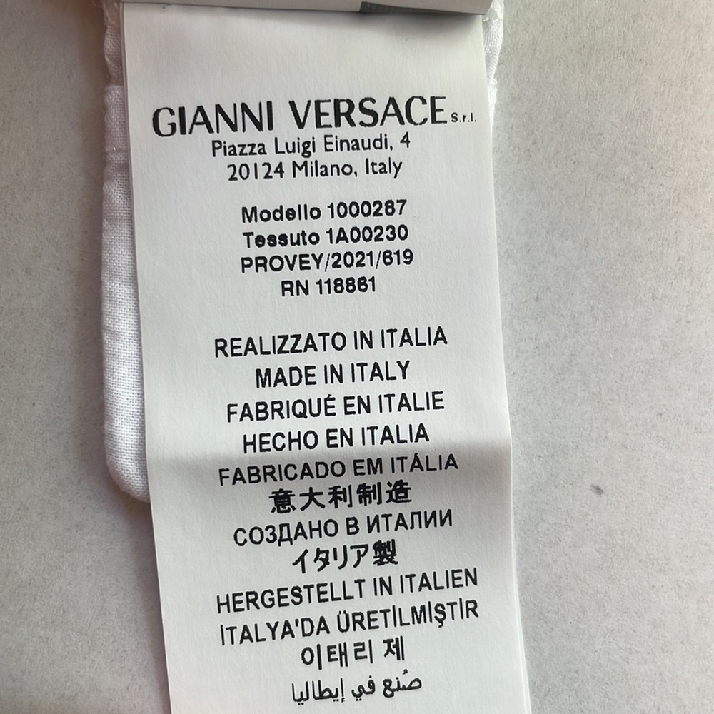 Versace
Baby's Logo Cotton-Blend Footed Bodysuit - Picture 11 of 11